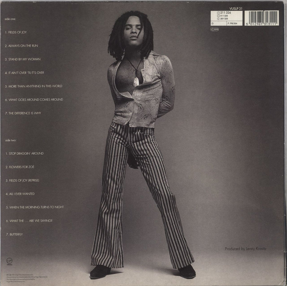 Lenny Kravitz Mama Said - VG UK vinyl LP album (LP record) KVZLPMA836713