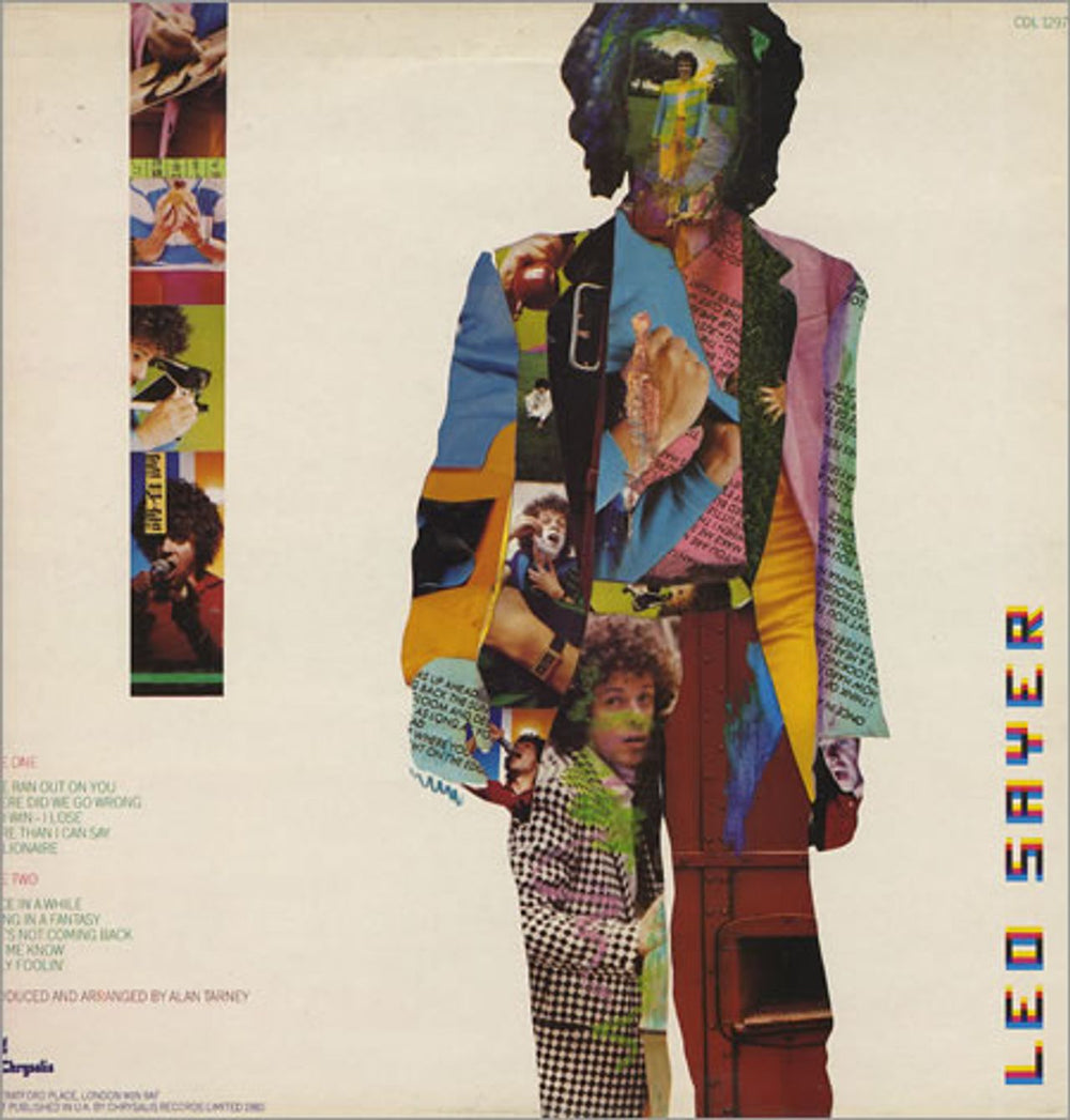 Leo Sayer Living In A Fantasy UK vinyl LP album (LP record) LSYLPLI278363