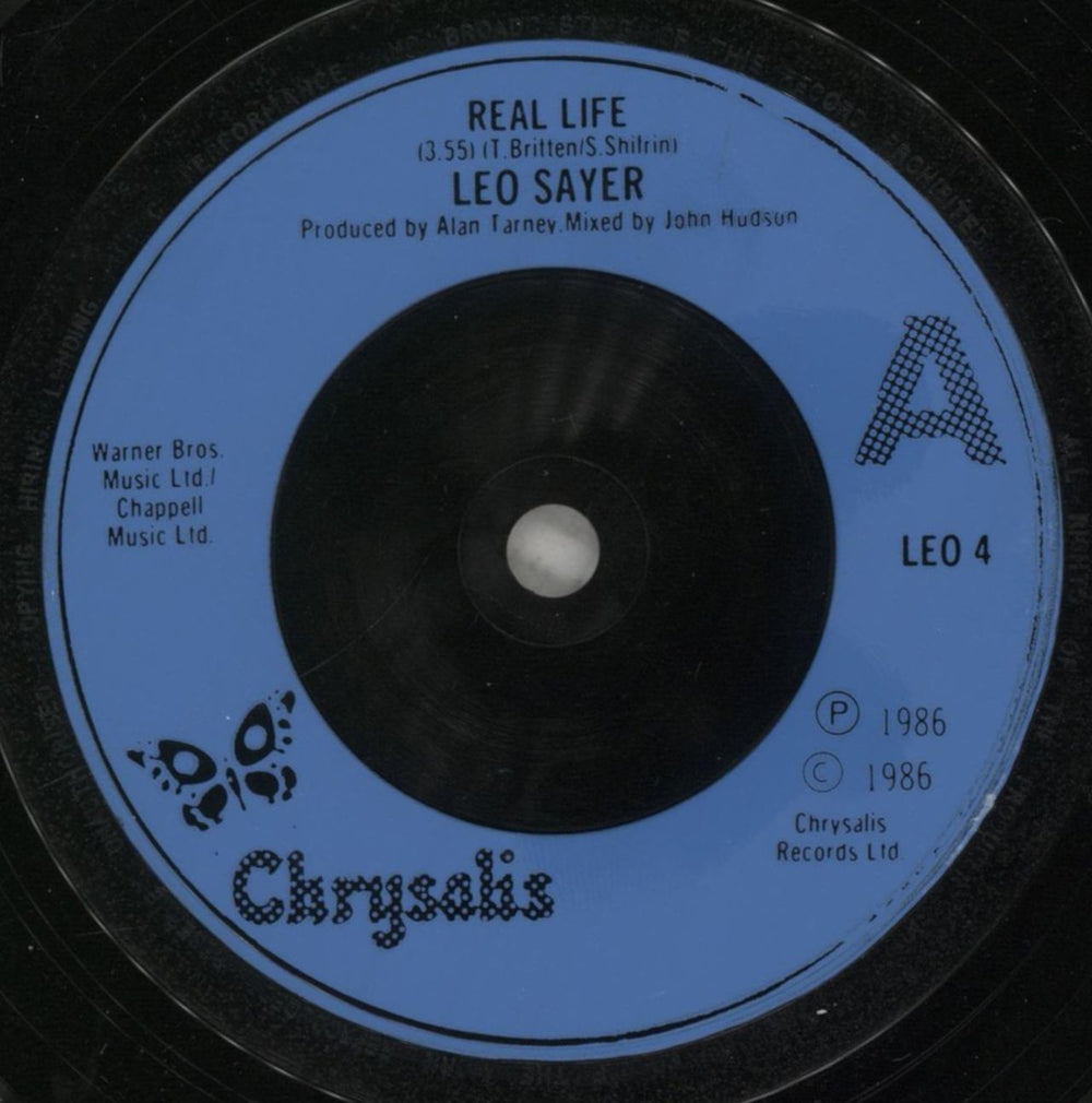 Leo Sayer Real Life UK 7" vinyl single (7 inch record / 45) LSY07RE297897