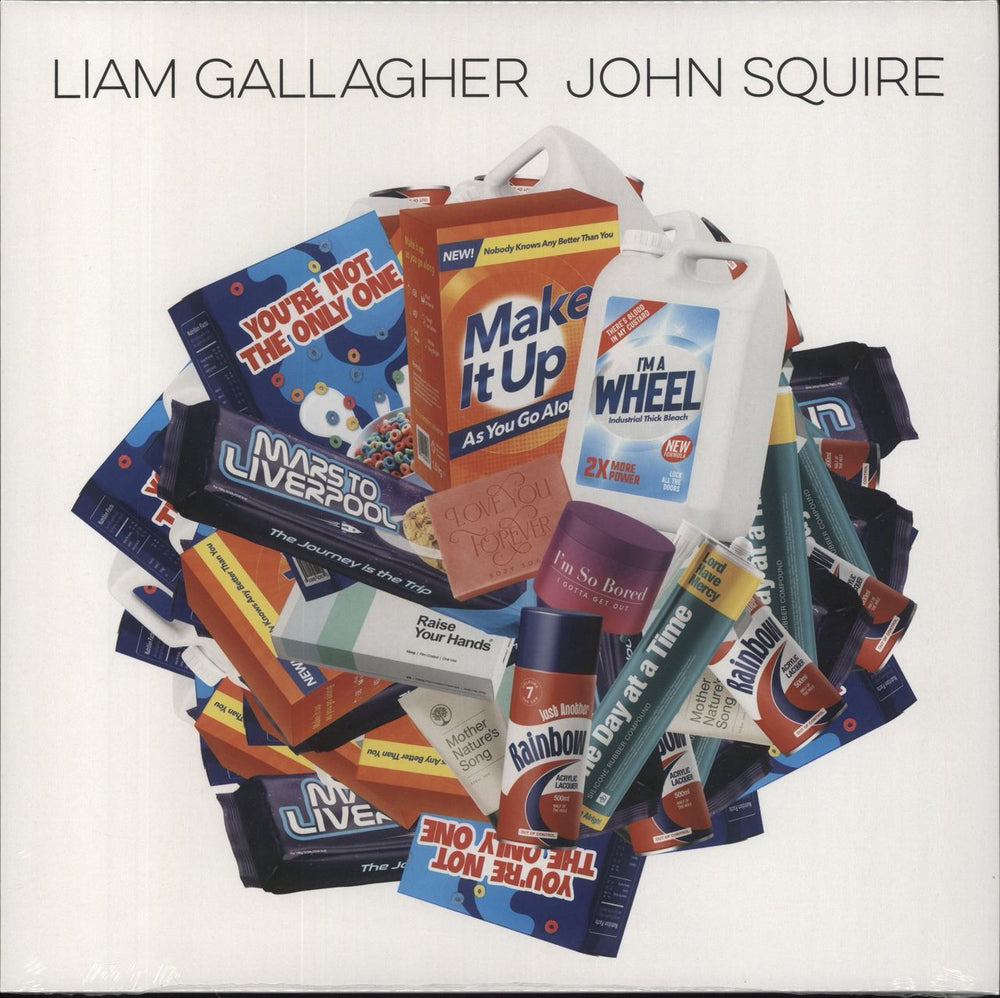Liam Gallagher & John Squire Liam Gallagher John Squire: Amazon exclusive - Orange Vinyl + Poster - Sealed UK vinyl LP album (LP record) 5054197893957