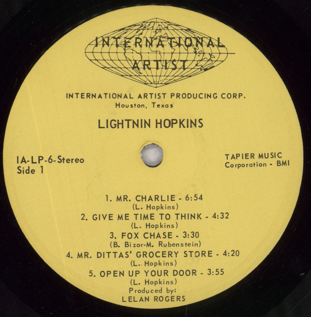 Lightnin' Hopkins Free Form Patterns - Shrink UK vinyl LP album (LP record) LHHLPFR846885