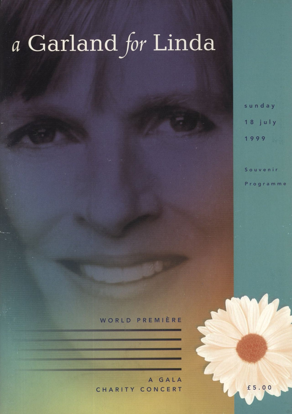 Linda McCartney A Garland For Linda UK tour programme PROGRAMME