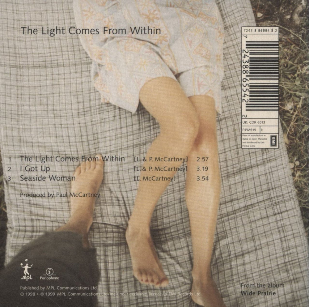 Linda McCartney The Light Comes From Within UK CD single (CD5 / 5") 724388655422