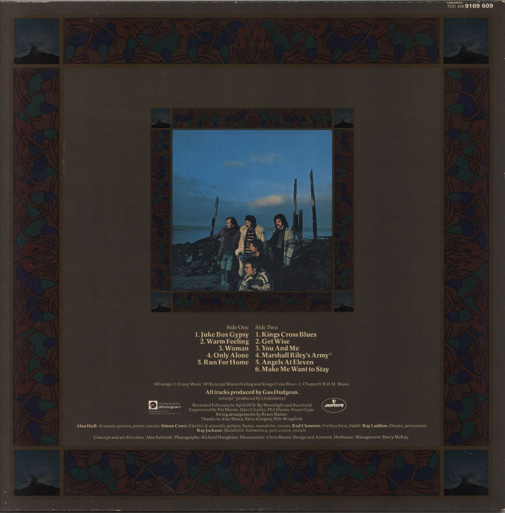 Lindisfarne Back And Fourth UK vinyl LP album (LP record)