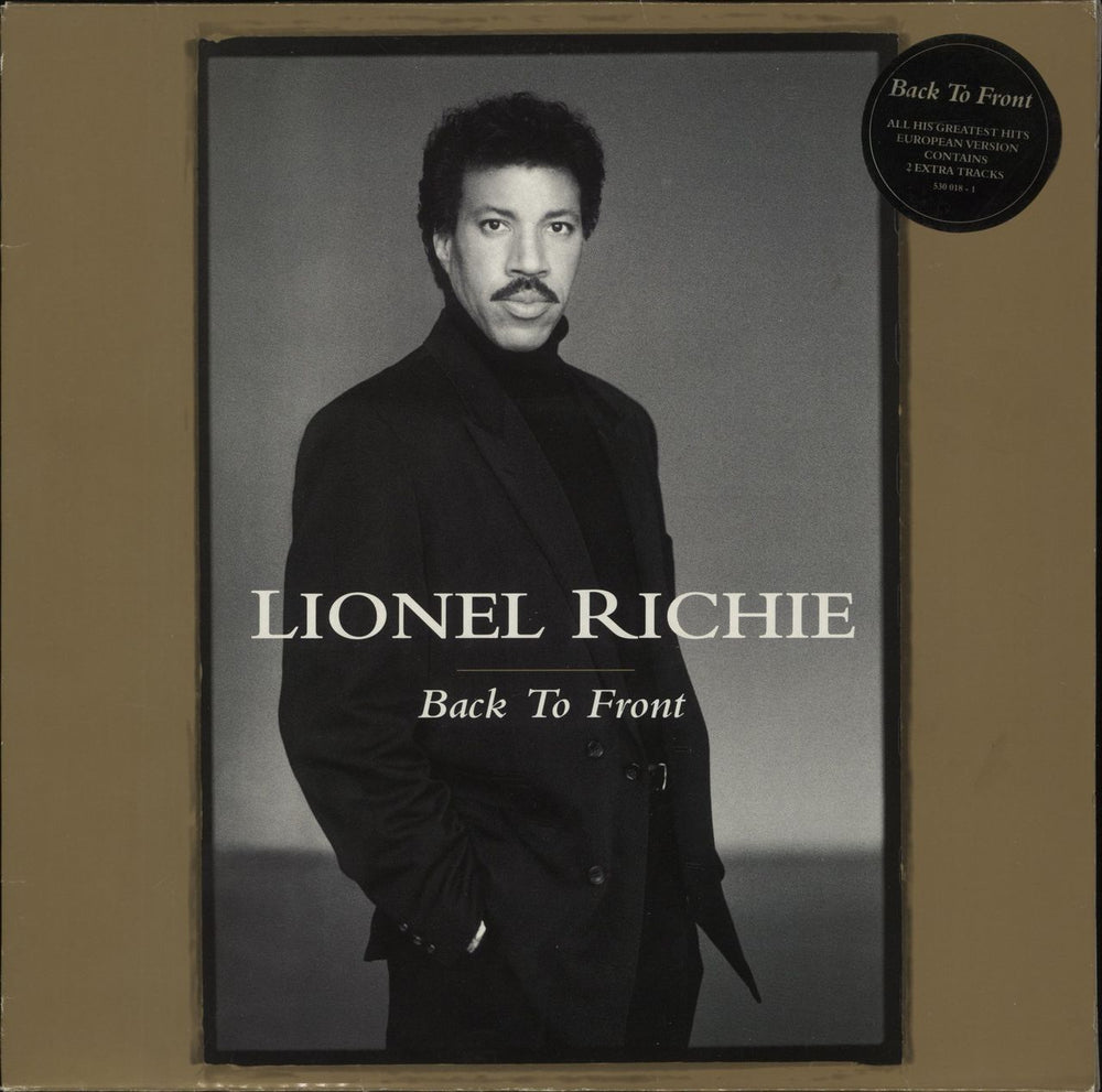 Lionel Richie Back To Front - Stickered Sleeve Dutch 2-LP vinyl record set (Double LP Album) 530018-1