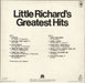 Little Richard Little Richard's Greatest Hits Recorded Live UK vinyl LP album (LP record)