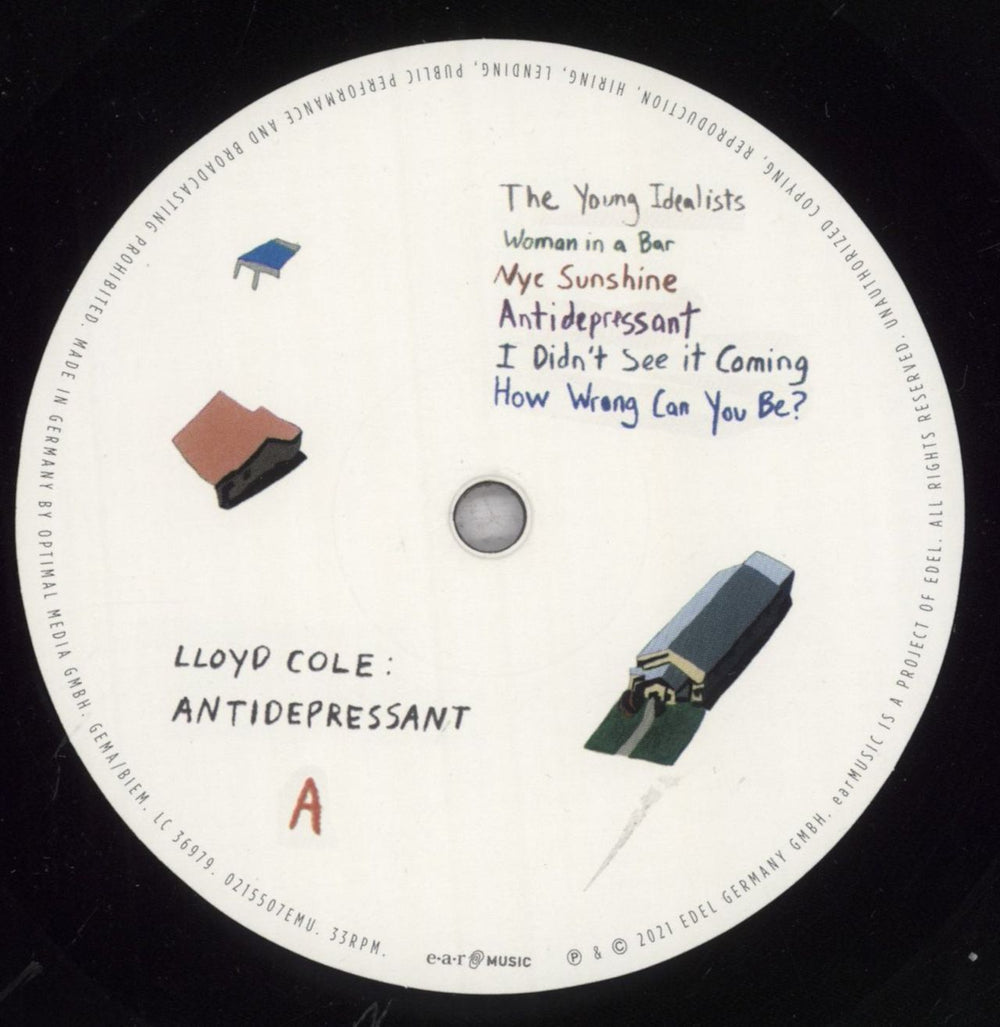 Lloyd Cole Antidepressant German vinyl LP album (LP record) LLOLPAN841701
