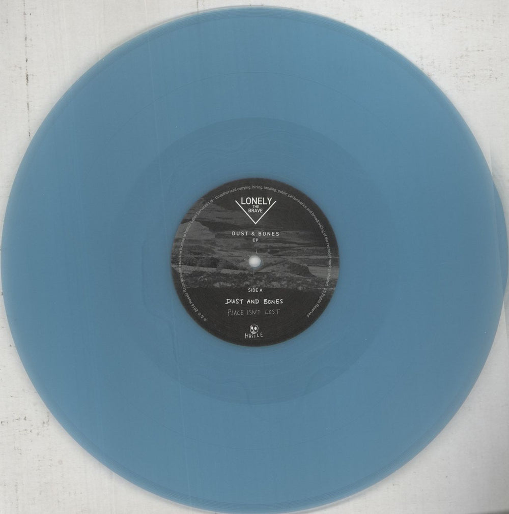 Lonely The Brave Dust & Bones EP - Light Blue Vinyl UK 12" vinyl single (12 inch record / Maxi-single) OPP12DU851165