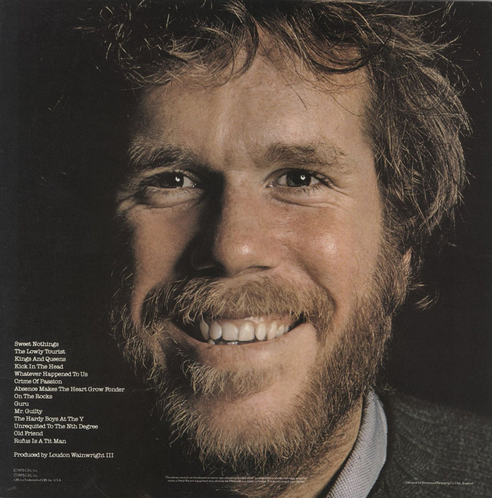 Loudon Wainwright III Unrequited - 2nd UK vinyl LP album (LP record)