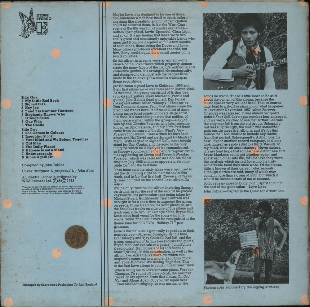 Love Elektra Masters - EX UK vinyl LP album (LP record)