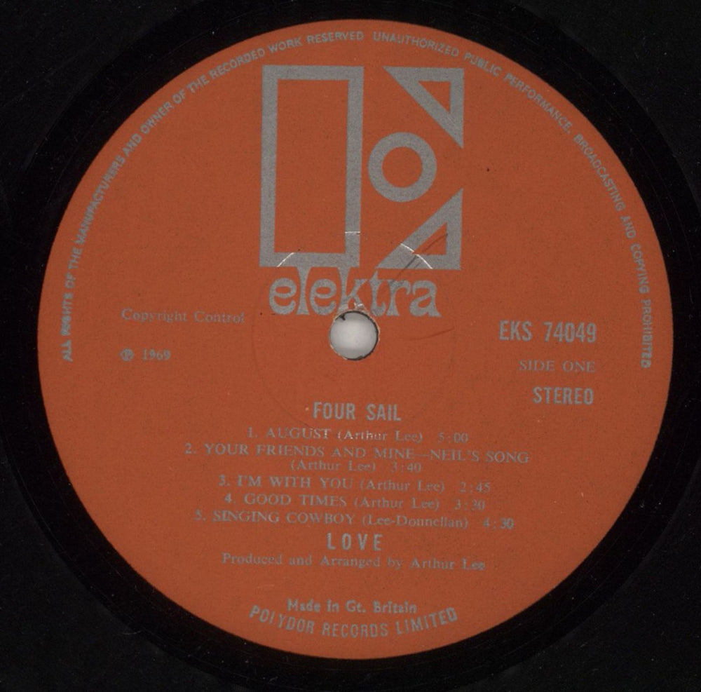 Love Four Sail - EX UK vinyl LP album (LP record) LOVLPFO869644