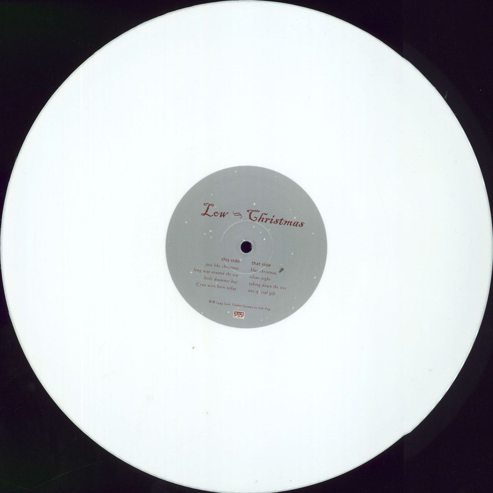 Low Christmas - White Vinyl UK vinyl LP album (LP record) LAJLPCH831668
