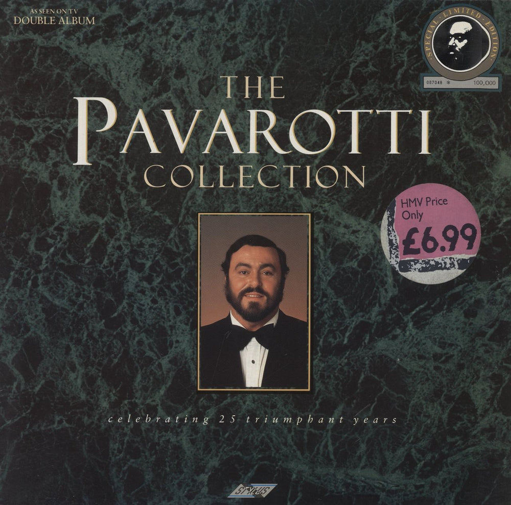 Luciano Pavarotti The Pavarotti Collection - Numbered UK 2-LP vinyl record set (Double LP Album) SMR8617