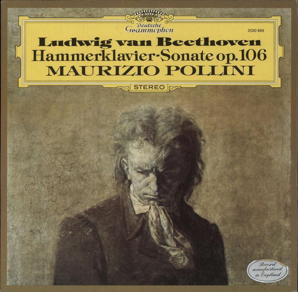 Ludwig Van Beethoven Hammerklavier-Sonate op. 106 Dutch vinyl LP album (LP record) 2530869