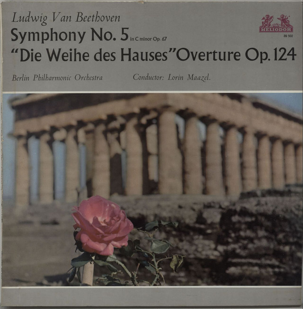 Ludwig Van Beethoven Symphony No.5 In C Minor Op.67, "Die Weihe Des Hauses" Overture Op.124 UK vinyl LP album (LP record) 89502