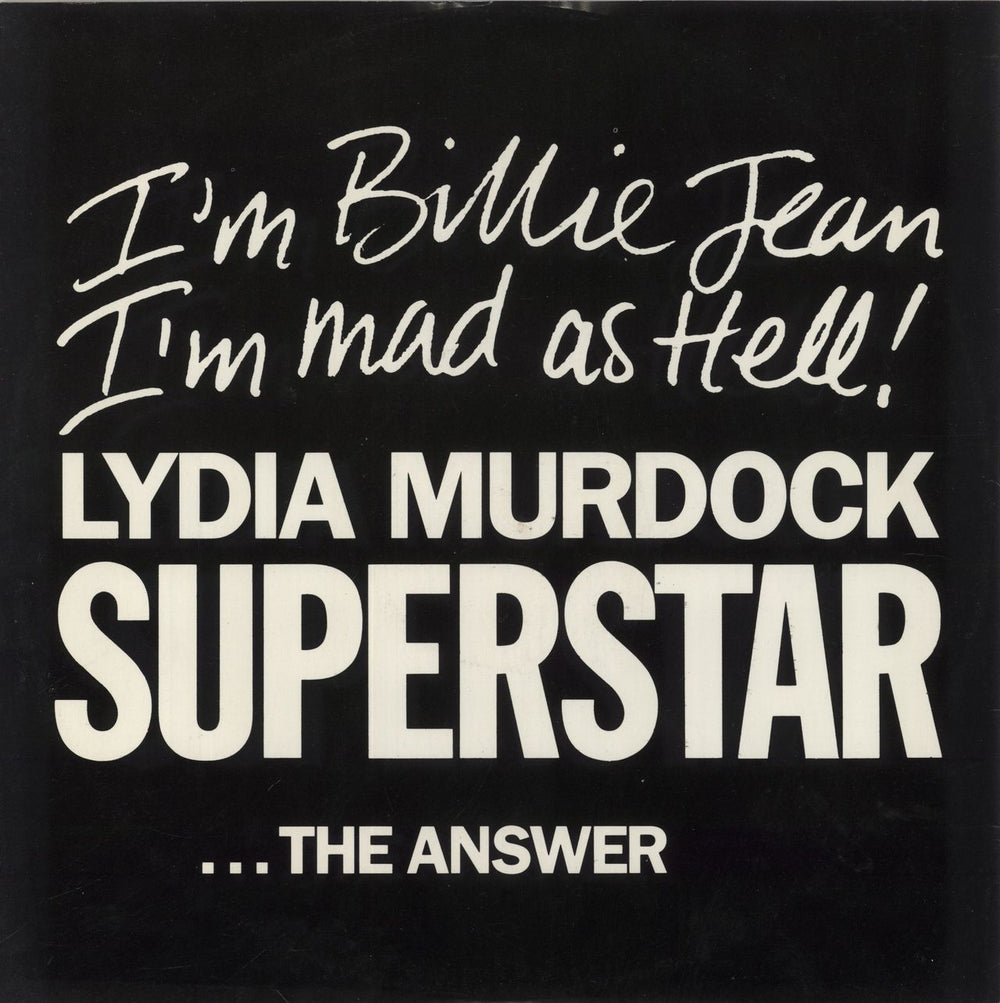 Lydia Murdock Superstar + P/S UK 12" vinyl single (12 inch record / Maxi-single) KOW30(T)