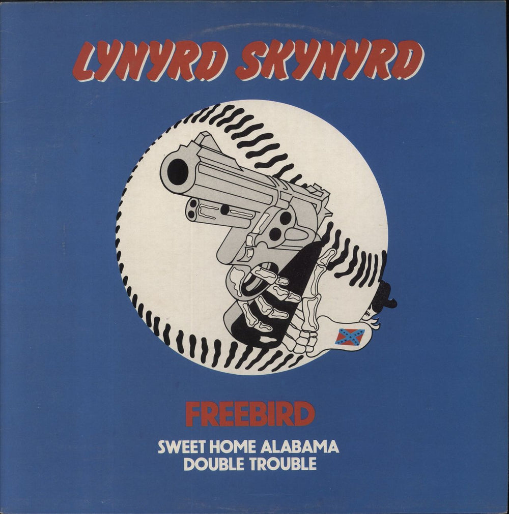 Lynyrd Skynyrd Freebird + Picture Sleeve - Blue Label UK 12" vinyl single (12 inch record / Maxi-single)