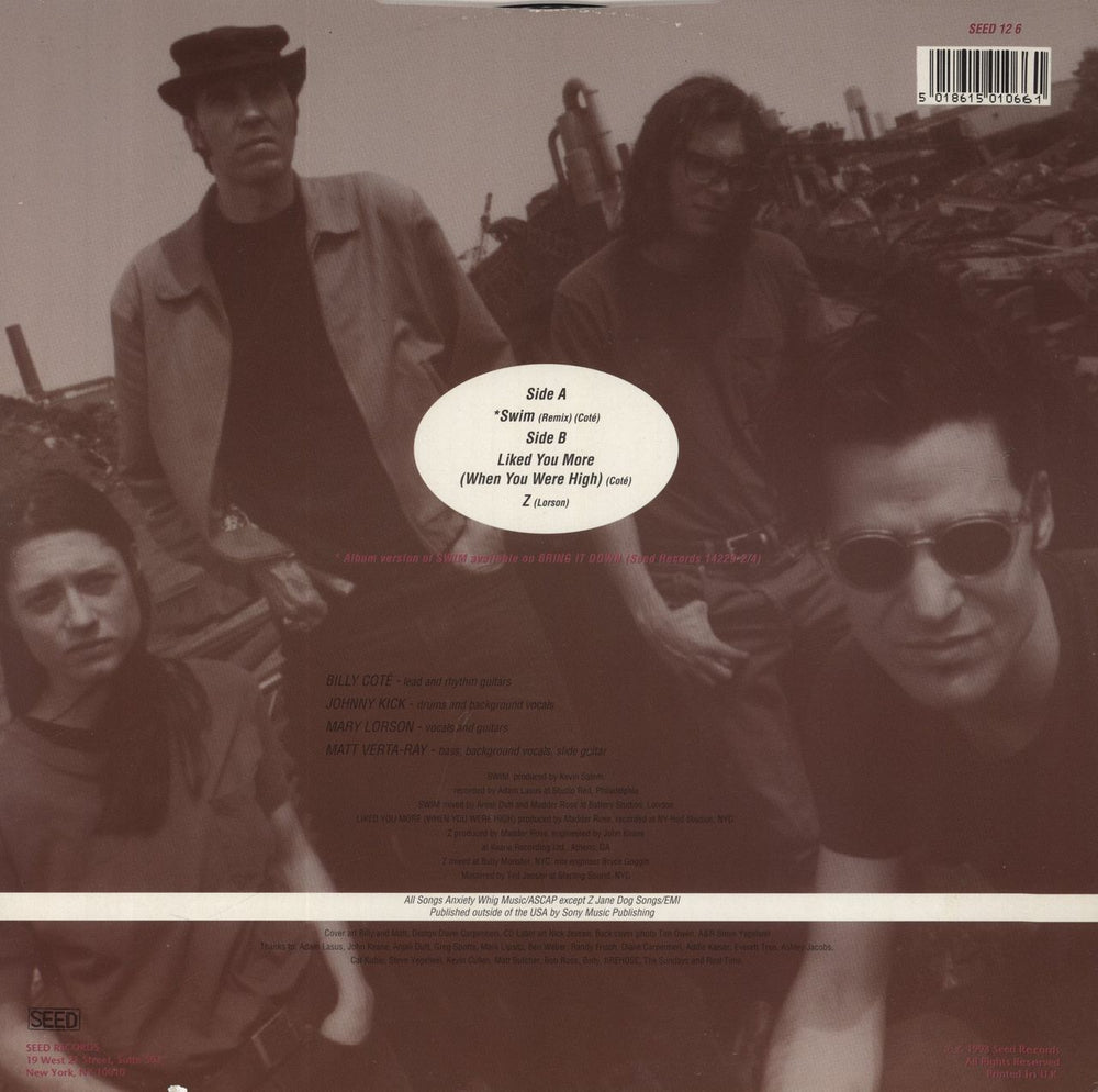 Madder Rose Swim UK 12" vinyl single (12 inch record / Maxi-single) 5018615010678