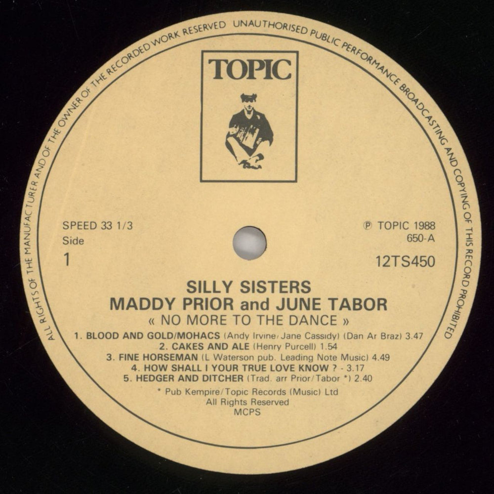 Maddy Prior & June Tabor No More To The Dance UK vinyl LP album (LP record) M5GLPNO498595