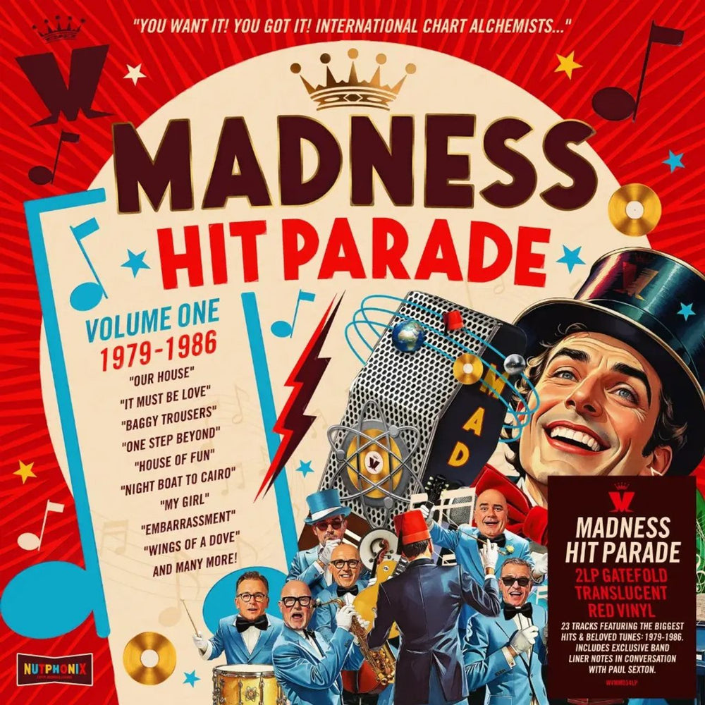 Madness Hit Parade | Volume One 1979-1986 - Translucent Red Vinyl - Sealed UK 2-LP vinyl record set (Double LP Album) MDN2LHI879298