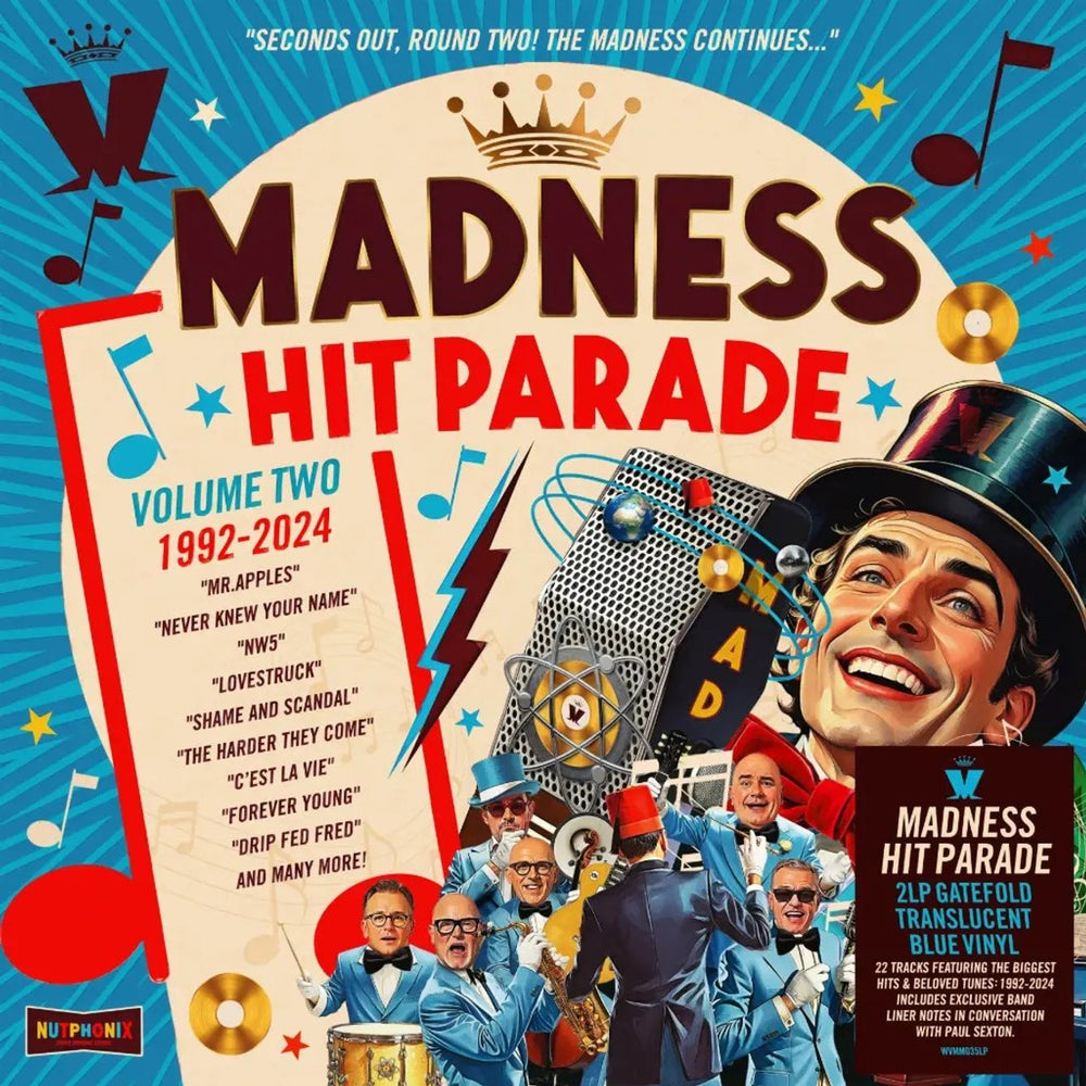 Madness Hit Parade | Volume Two 1992-2024 - Translucent Blue Vinyl - Sealed UK 2-LP vinyl record set (Double LP Album) MDN2LHI879301