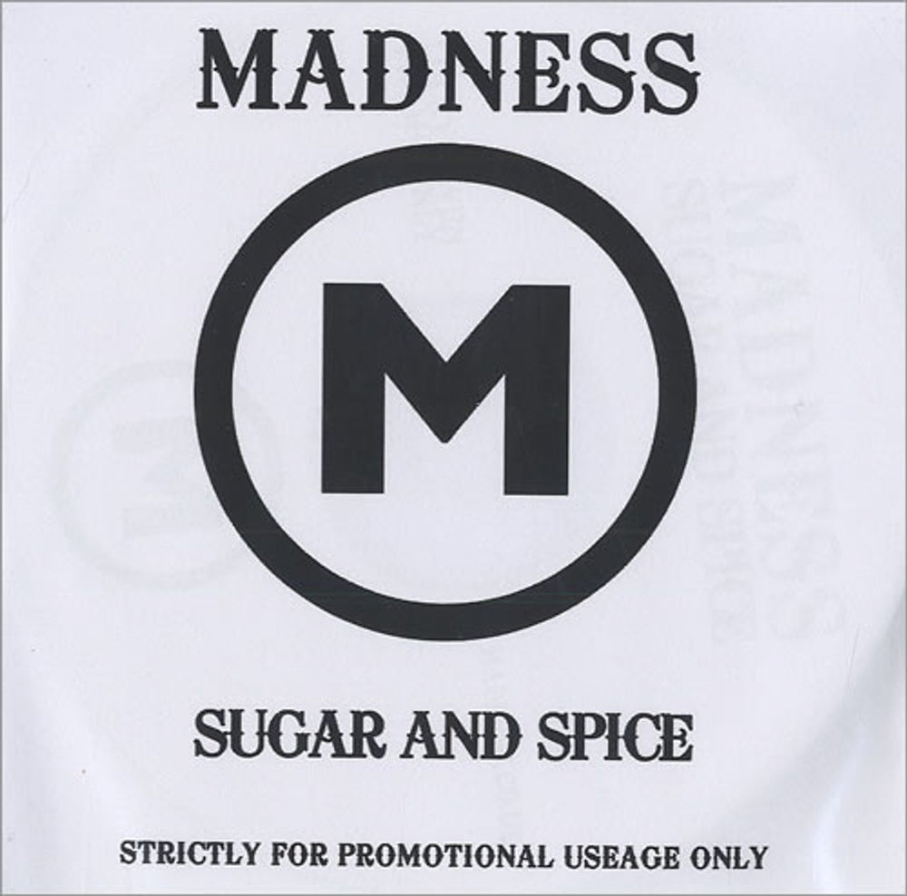 Madness Sugar And Spice UK Promo CD-R acetate CD-R