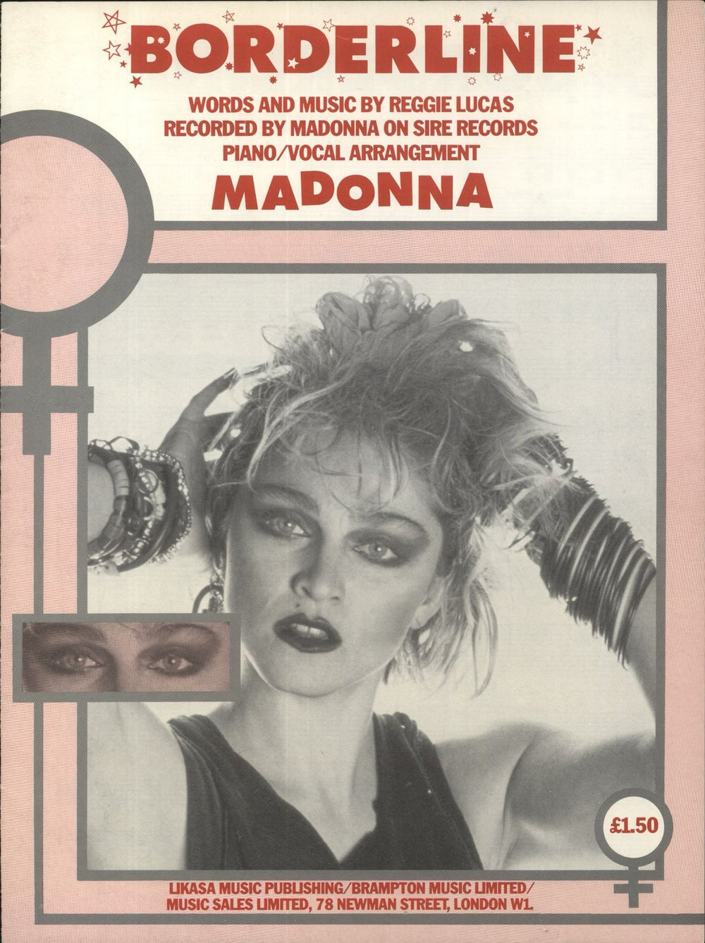 Madonna Borderline UK sheet music AM62357