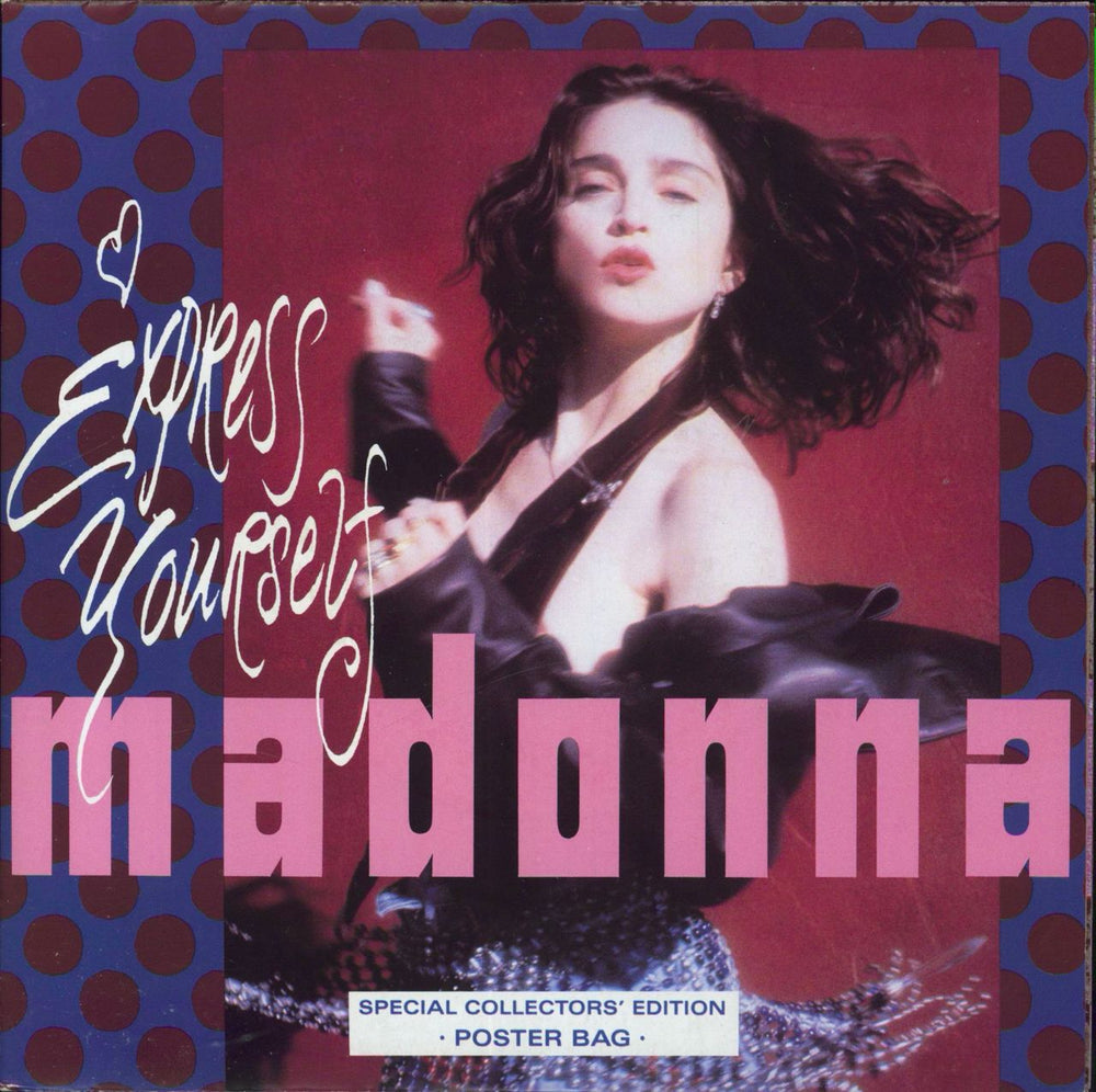 Madonna Express Yourself - Poster Sleeve UK 7" vinyl single (7 inch record / 45) W2948X