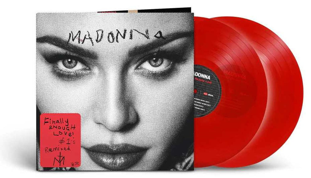 Madonna Finally Enough Love - Red Vinyl - Sealed UK 2-LP vinyl record set (Double LP Album) R1695110