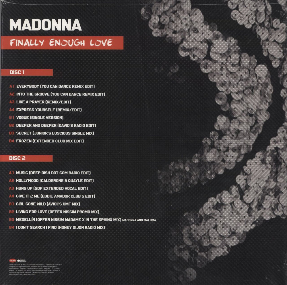 Madonna Finally Enough Love - Sealed UK 2-LP vinyl record set (Double LP Album) 081227883553