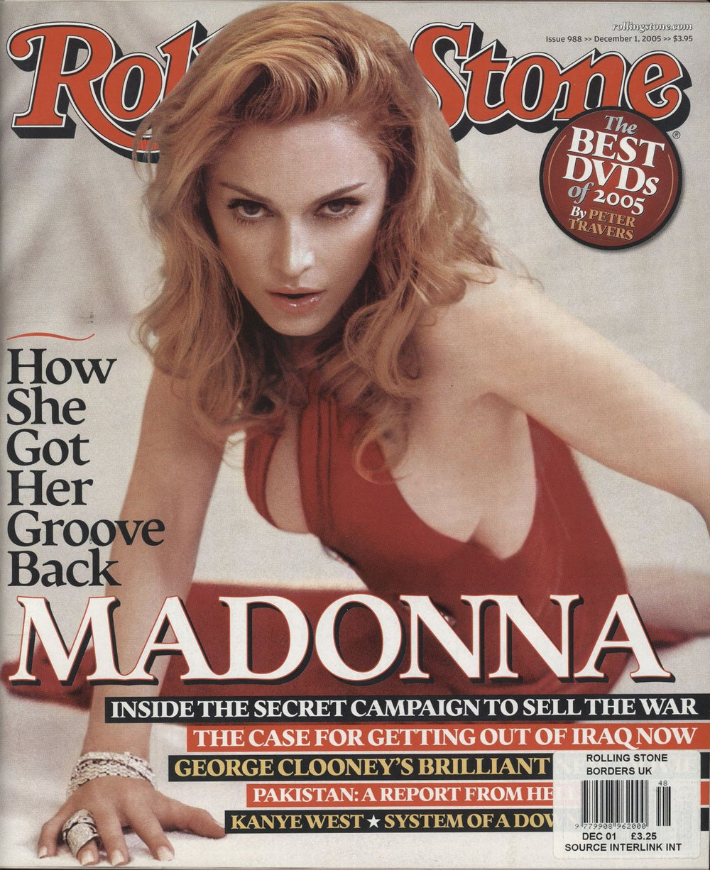 Madonna Rolling Stone - Issue 988 1st December US magazine ROLLING STONE MAGAZIN