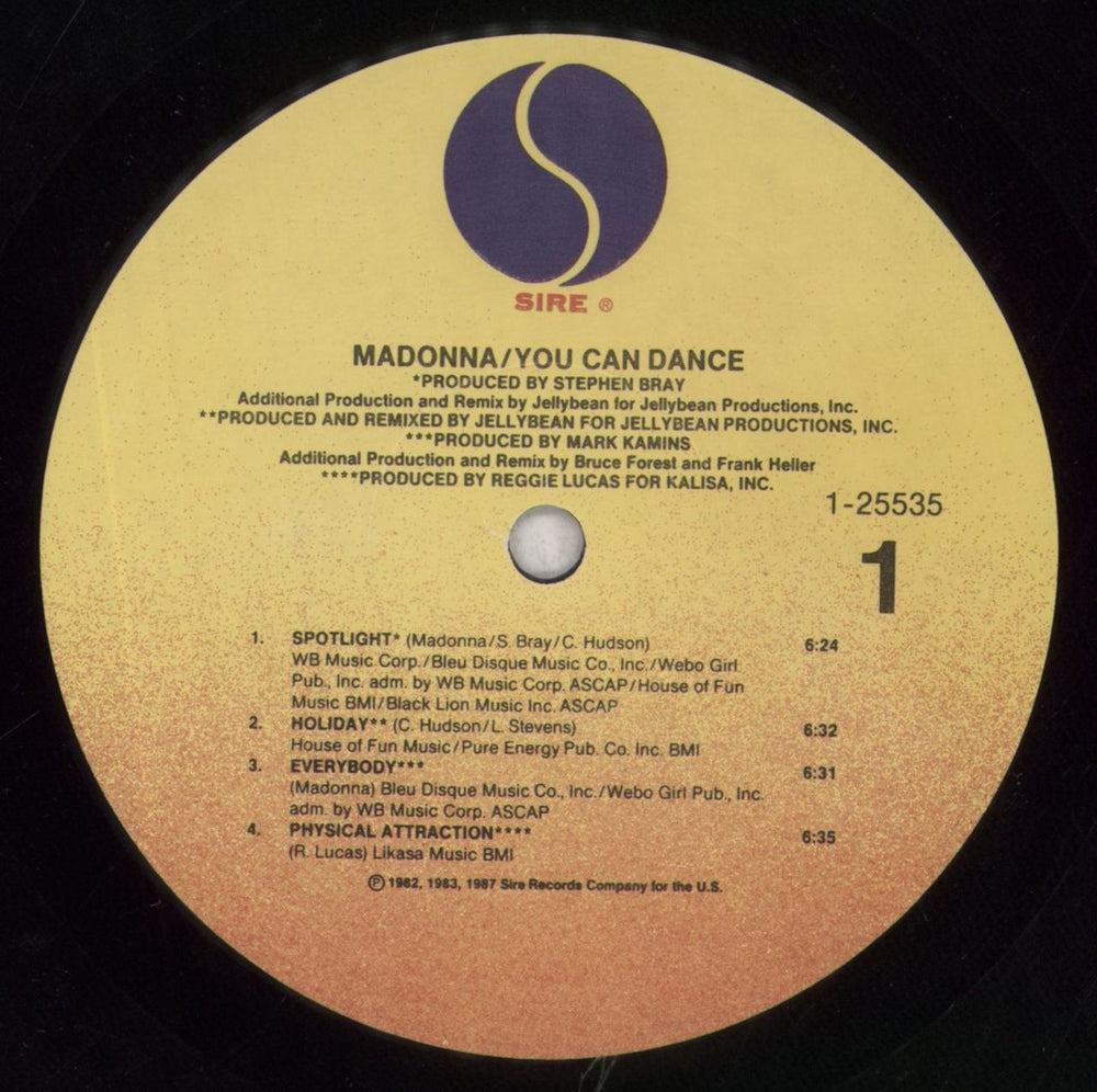 Madonna You Can Dance US vinyl LP album (LP record) MADLPYO189205