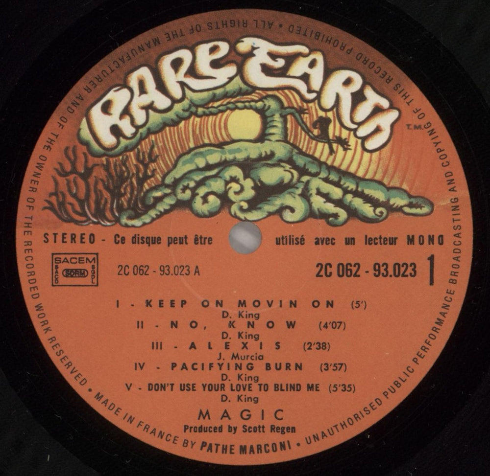Magic (Rock) Magic French vinyl LP album (LP record) 9GGLPMA875490