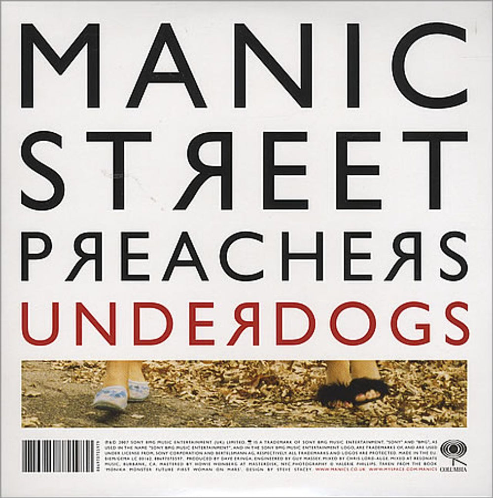 Manic Street Preachers Underdogs UK 7" vinyl single (7 inch record / 45) 8697075597