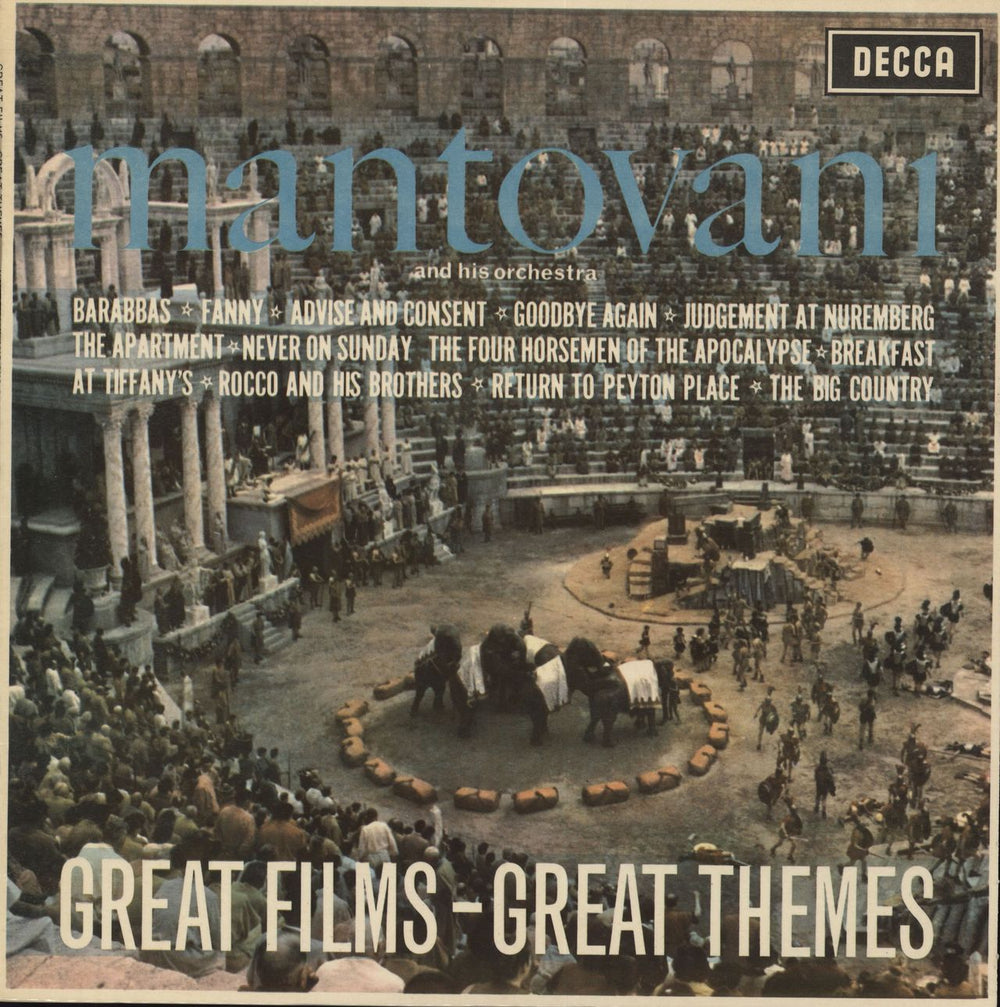 Mantovani Great Films - Great Themes UK vinyl LP album (LP record) SKL4500