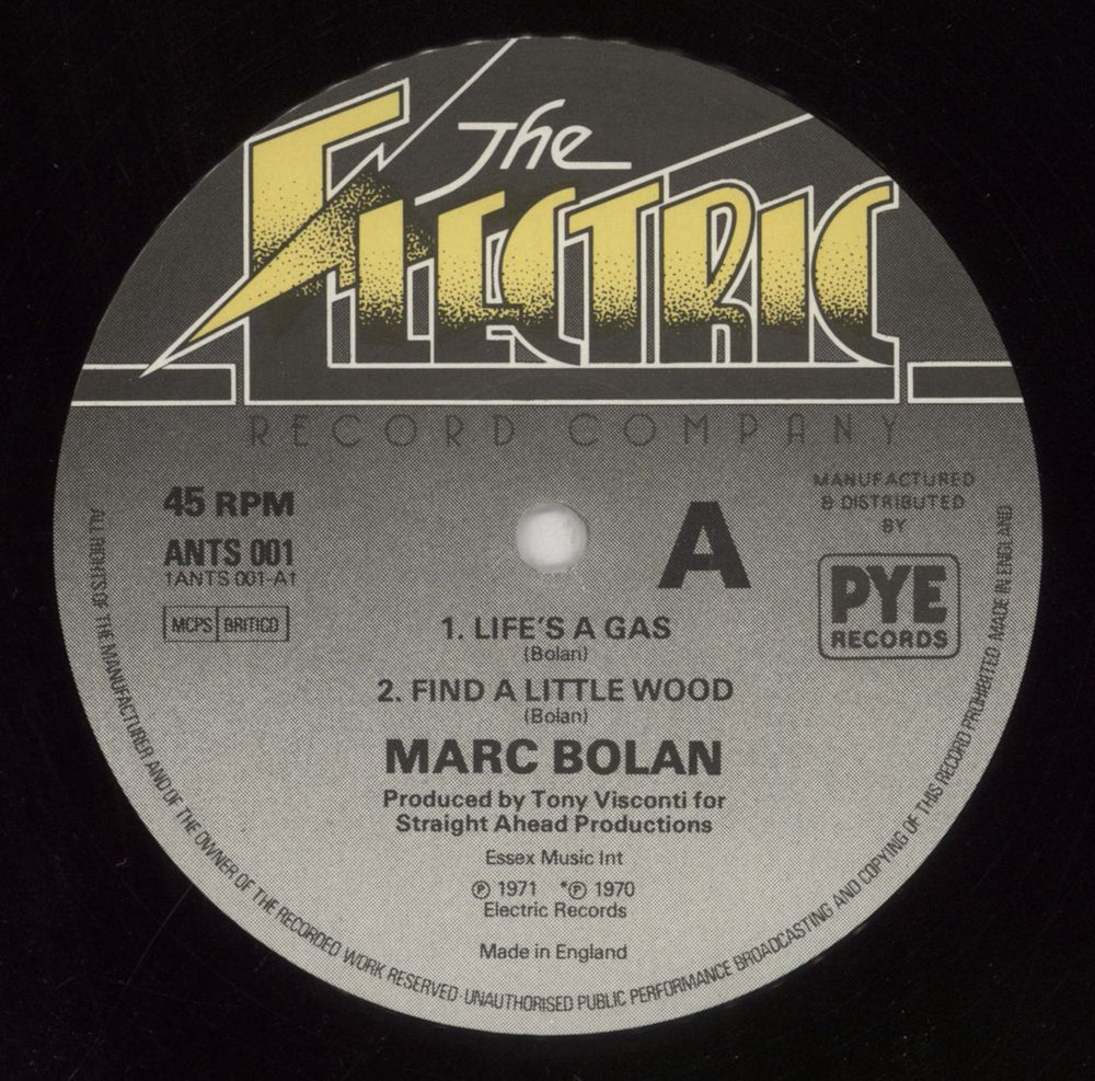 Marc Bolan Life's A Gas UK 12" vinyl single (12 inch record / Maxi-single) MAB12LI323217