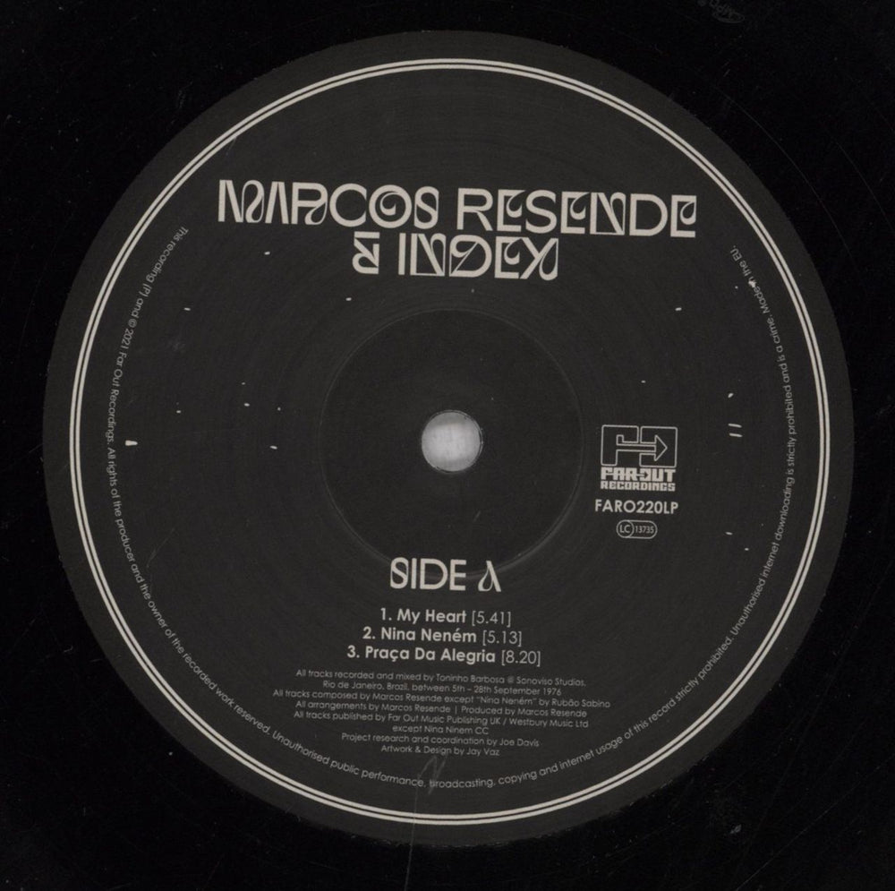 Marcos Resende & Index Marcos Resende & Index UK vinyl LP album (LP record) 7T4LPMA842663