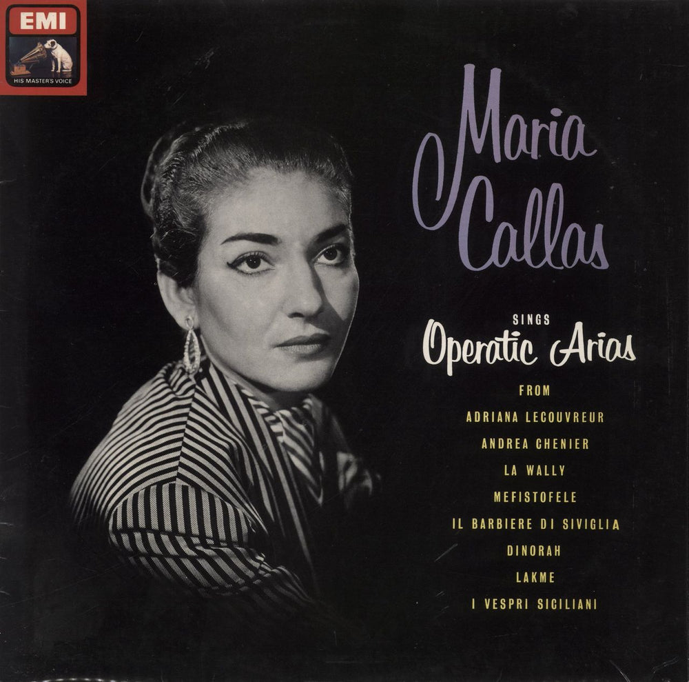 Maria Callas Operatic Arias UK vinyl LP album (LP record) ALP3824