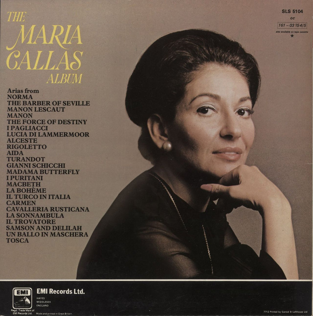 Maria Callas The Maria Callas Album UK 2-LP vinyl record set (Double LP Album)