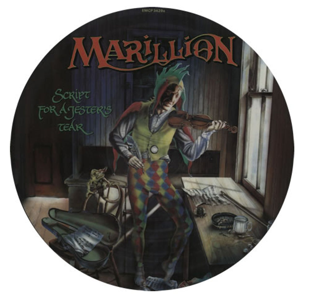 Marillion Script For A Jester's Tear UK picture disc LP (vinyl picture disc album) EMCP3429