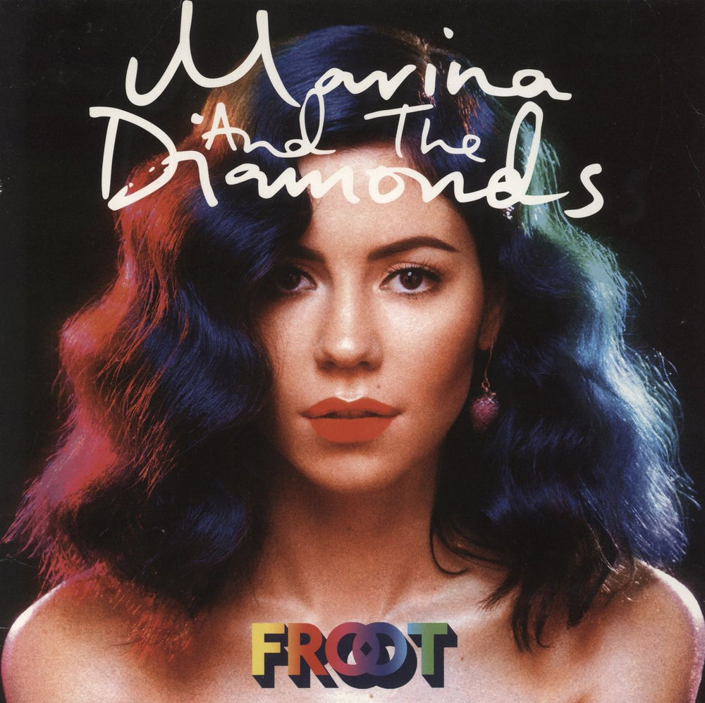 Marina & The Diamonds Froot - White Vinyl - EX UK vinyl LP album (LP record) 0825646136605