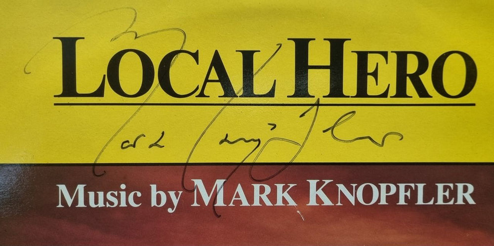 Mark Knopfler Local Hero - Autographed UK vinyl LP album (LP record) KNOLPLO838395