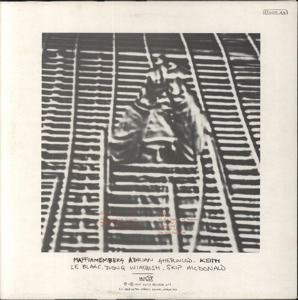 Mark Stewart As The Veneer Of Democracy Starts To Fade UK vinyl LP album (LP record)