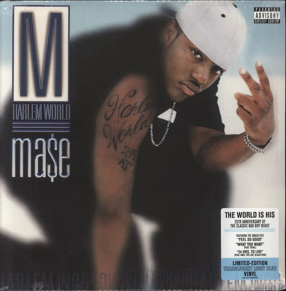 Ma$e Harlem World - Translucent Blue Vinyl - Sealed UK 2-LP vinyl record set (Double LP Album) RCV1730172