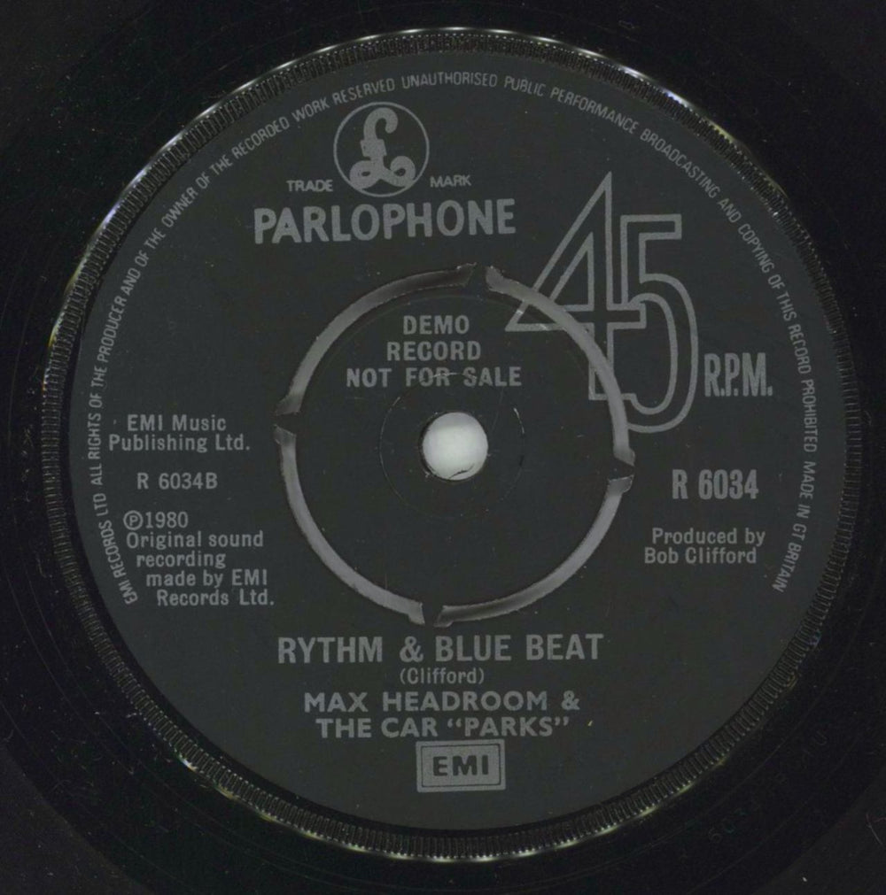 Max Headroom Don't Panic UK 7" vinyl single (7 inch record / 45) MXE07DO849746