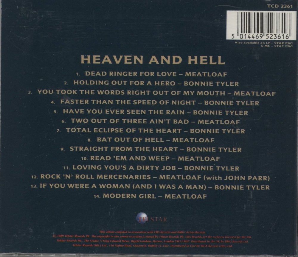 Meat Loaf Heaven And Hell UK CD album (CDLP) 5014469523616