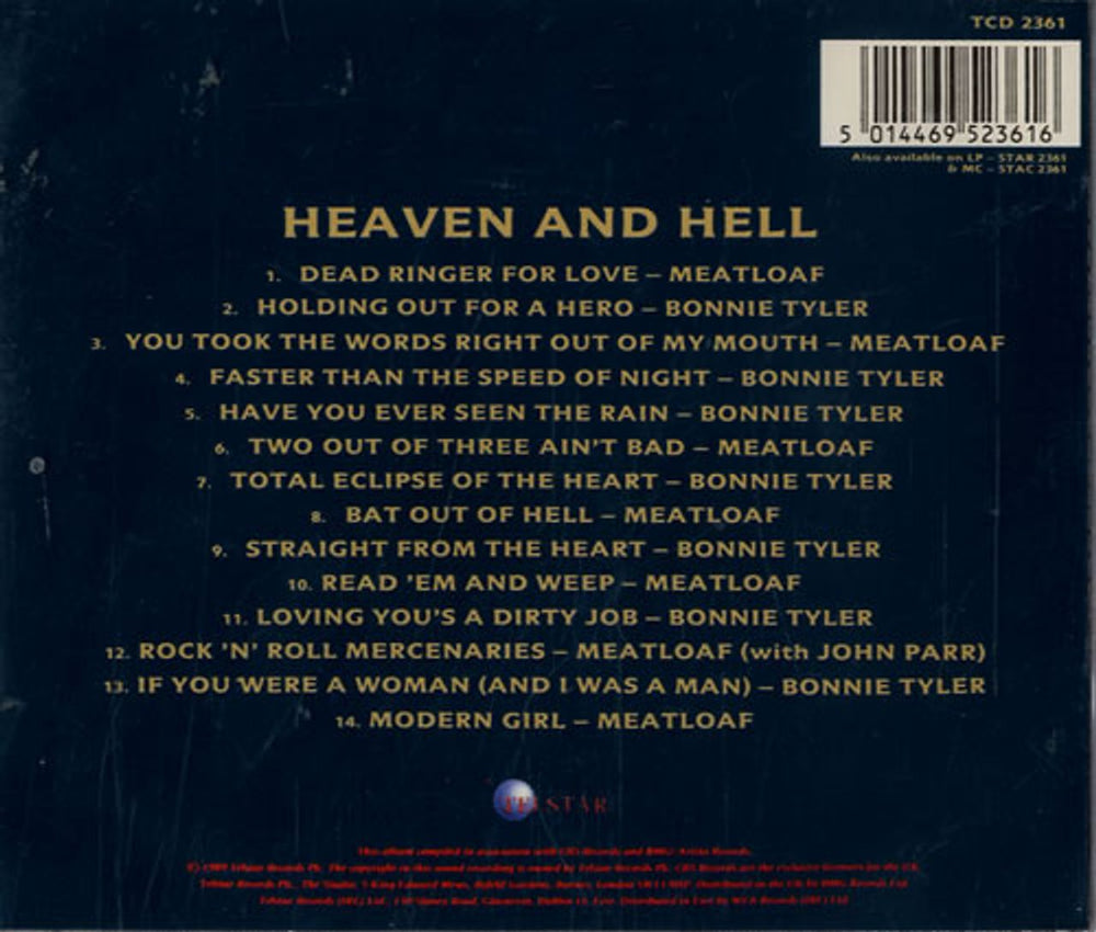 Meat Loaf Heaven And Hell UK CD album (CDLP) MEACDHE479318