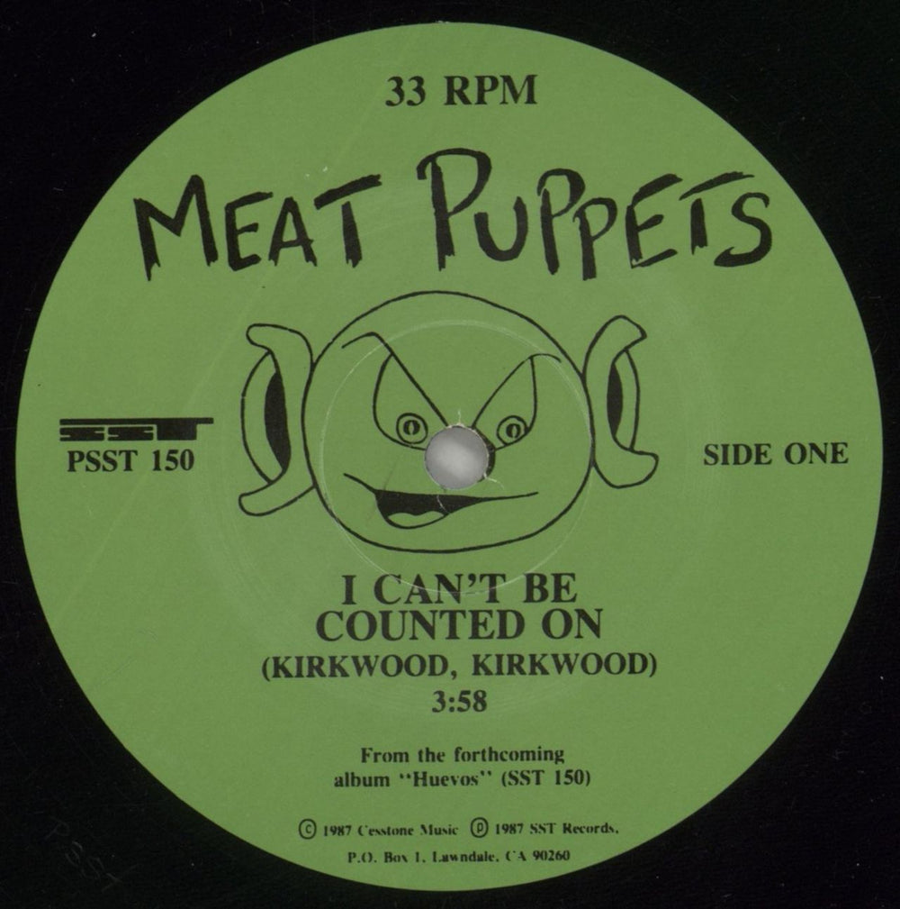 Meat Puppets I Can't Be Counted On - Promo US Promo 12" vinyl single (12 inch record / Maxi-single) PSST150