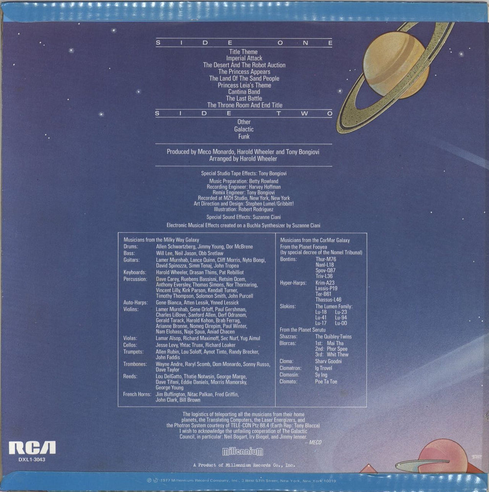 Meco Music Inspired By Star Wars And Other Galactic Funk South African Promo vinyl LP album (LP record)