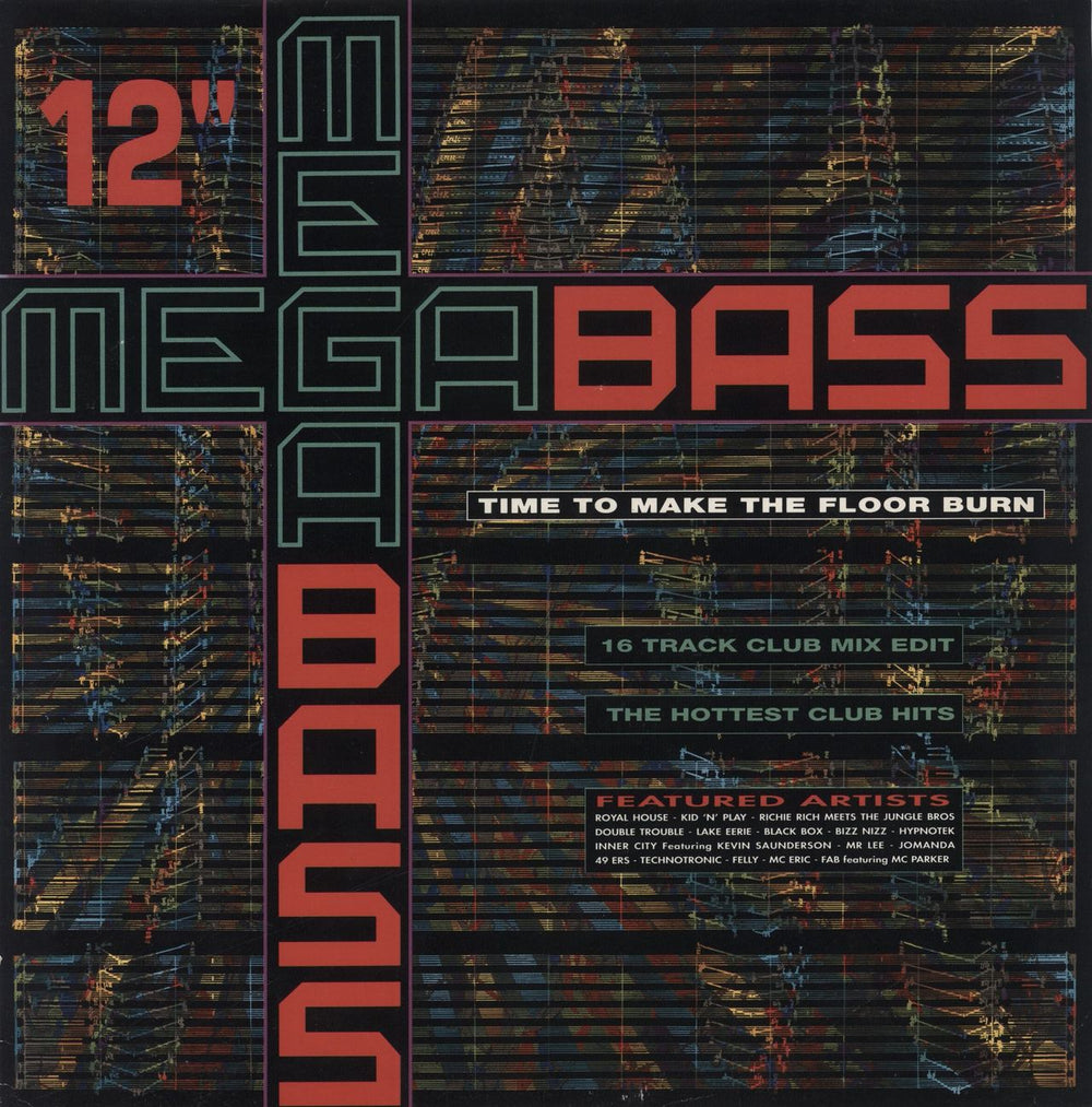 Megabass Time To Make The Floor Burn UK 12" vinyl single (12 inch record / Maxi-single) 12MEGAX1